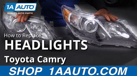 2013 toyota camry headlight bulb replacement